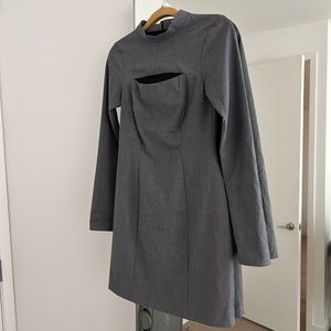 Zara Women’s Grey Dress with Cutout